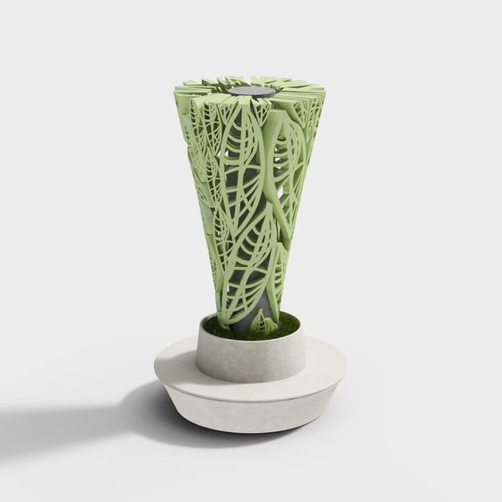 Eco Pillar 3D Model - Nature Meets Modern Aesthetics