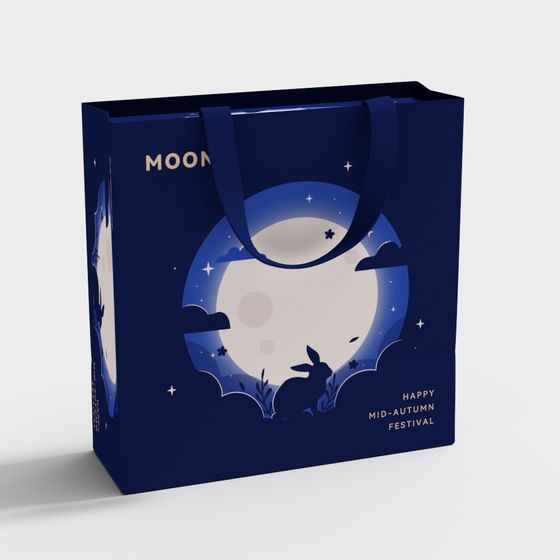 Mid-Autumn Festival Gift Bag 3D model