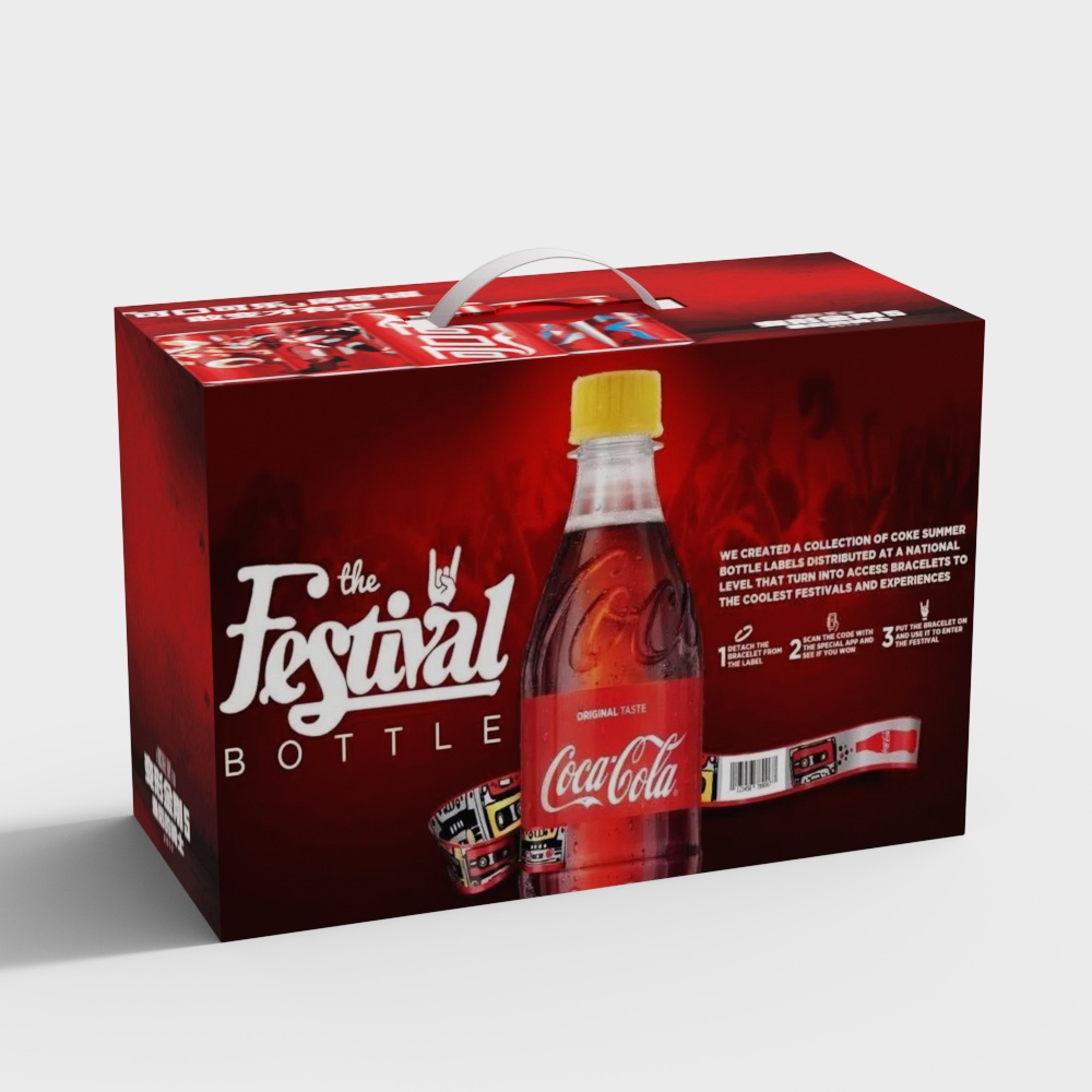 Festival Bottle 3D model for Summer Celebrations