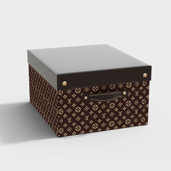 Elegant Low-Poly Storage Box 3D model