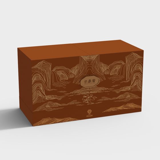 Elegant 3D Model Packaging Box for Designers