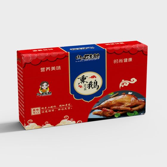 Succulent Foie Gras Gift Box 3D model