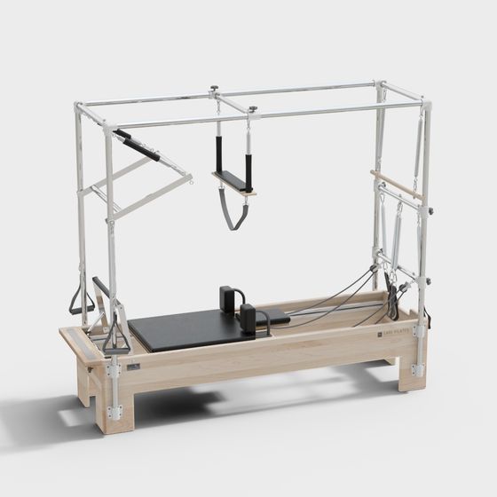 Realistic Pilates Reformer 3D model for Creative Projects