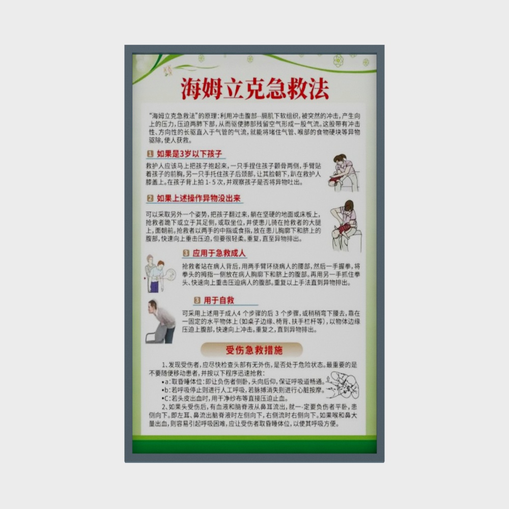 Medical hanging picture