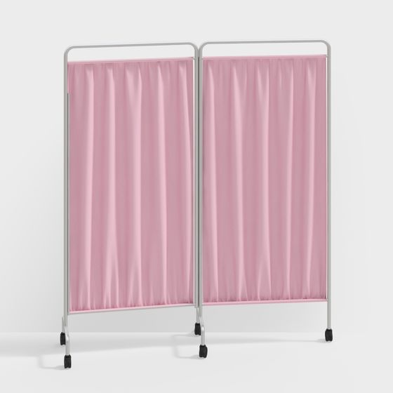 Elegant Pink Screen 3D model for Modern Design