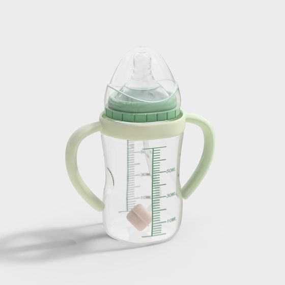 Realistic Baby Bottle 3D model Design