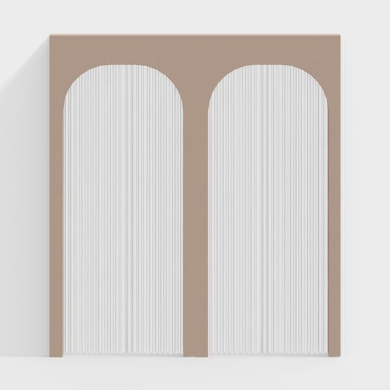 Arched Panel 3D model for Creative Projects