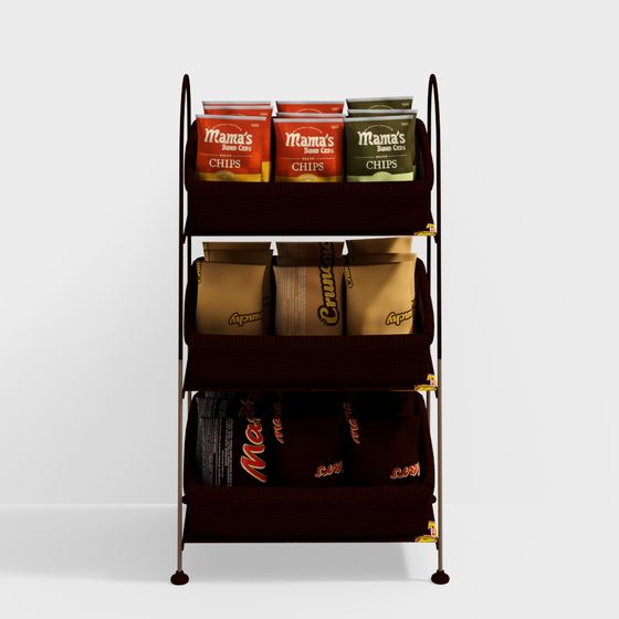 Vibrant Snack Stand 3D model