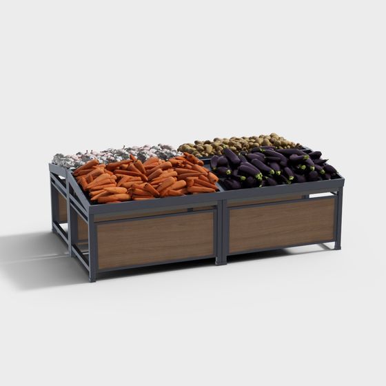 Vibrant Market Stall 3D model