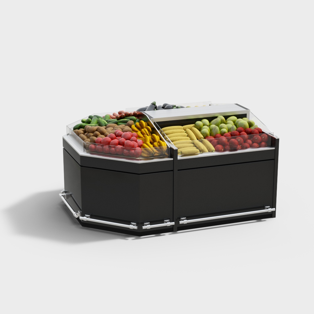 Fruit and vegetable island shelves