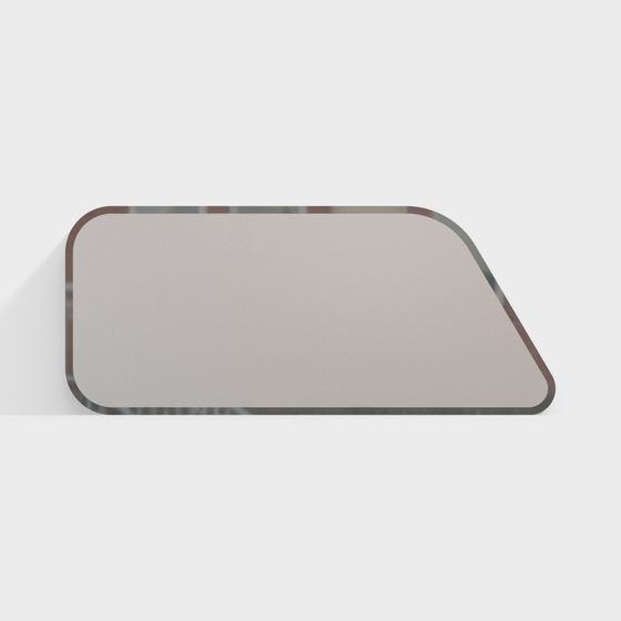 Elegant Mirror Tray 3D model for Creative Projects