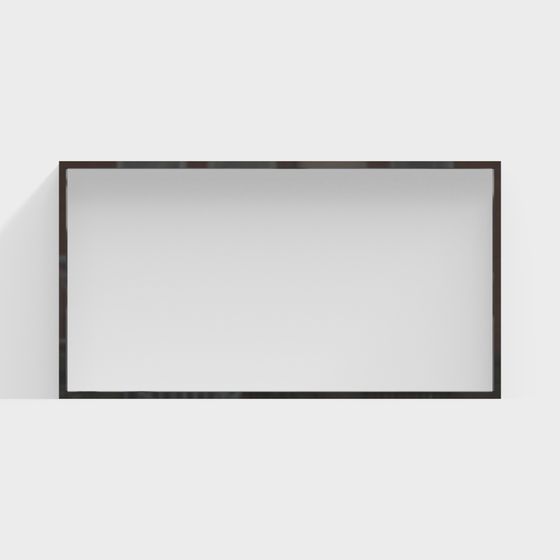 Elegant Minimalist Mirror 3D model