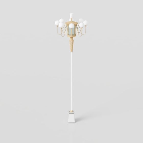 Retro Street Lamp 3D model for Urban Spaces