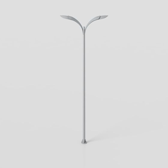 Modern Low-Poly Street Lamp 3D model