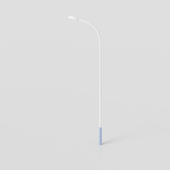 Elegant Minimalist Street Lamp 3D model
