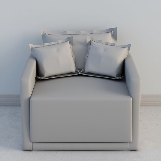 Low Polygon Modern Sofa 3D model