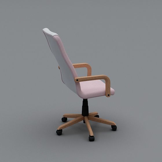 Modern Low-Poly Office Chair 3D Model