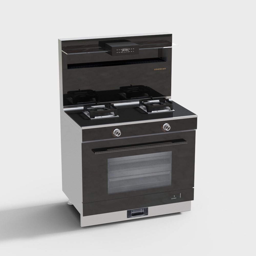 Modern Kitchen Stove 3D Model Design