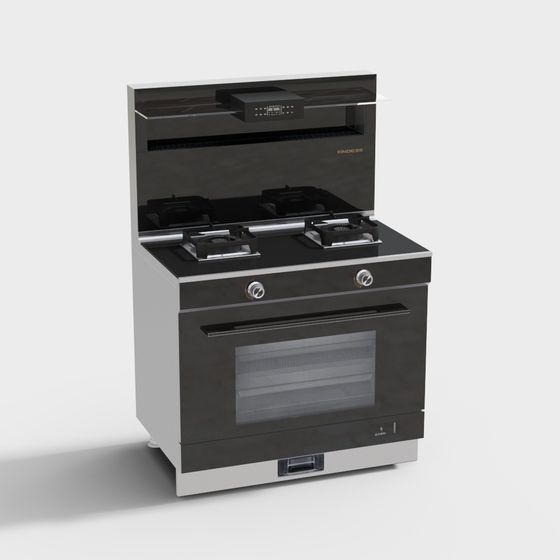 Modern Kitchen Stove 3D Model Design
