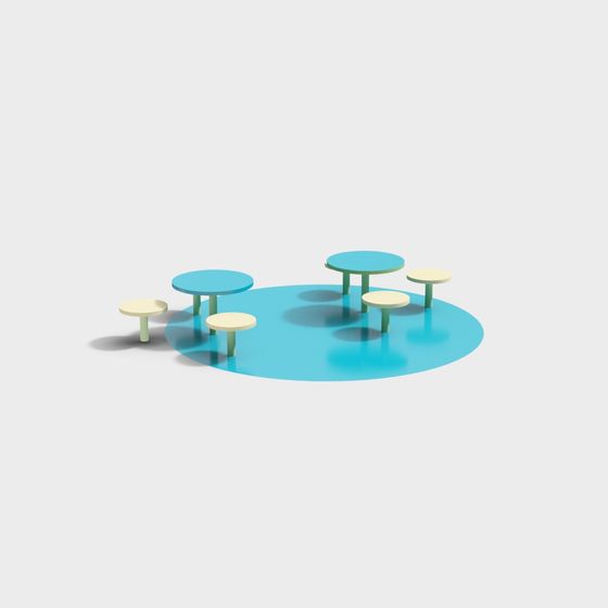 Round Table Gathering 3D model