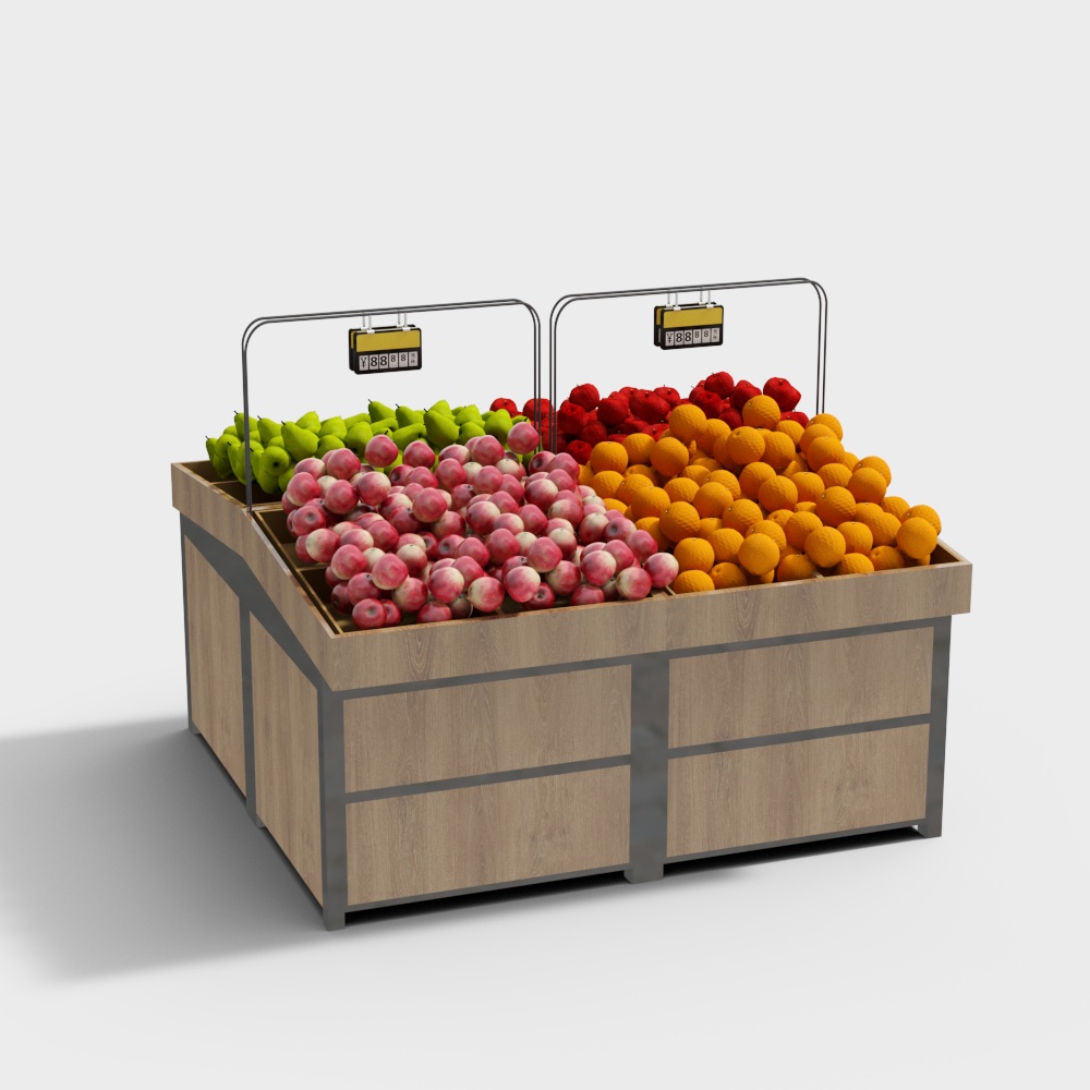 Fruit and vegetable island shelves
