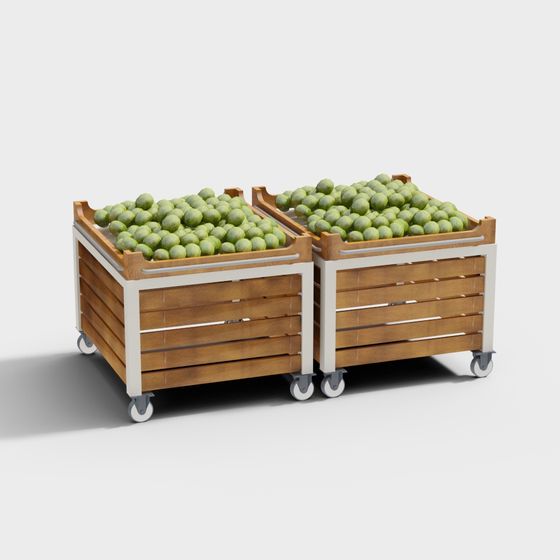 Urban Oasis Fruit Cart 3D model