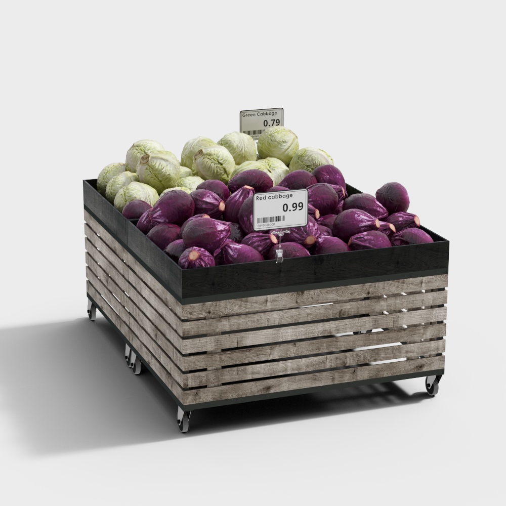 Fruit and vegetable wall shelves