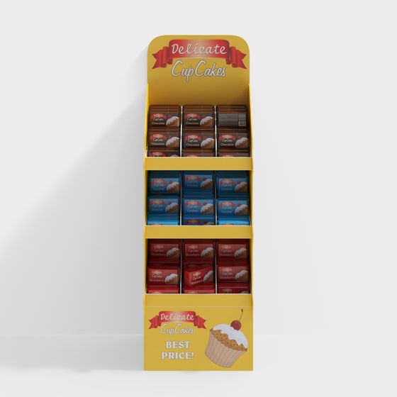 Delicate Cupcakes Display Stand 3D model