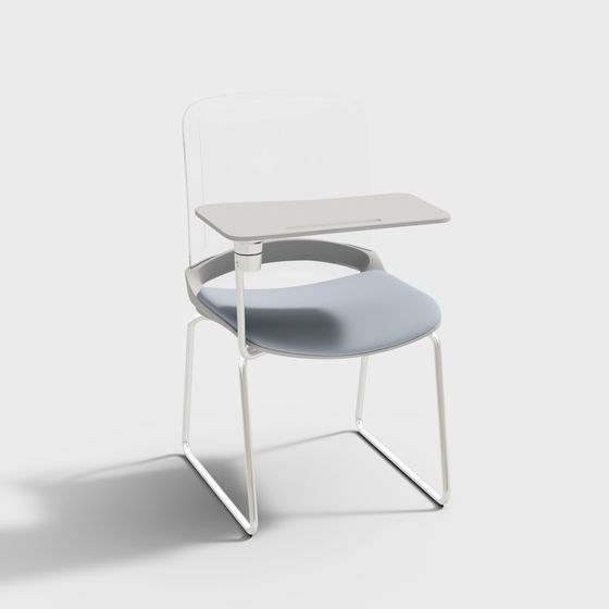 Modern Campus Desk and Chair 3D model