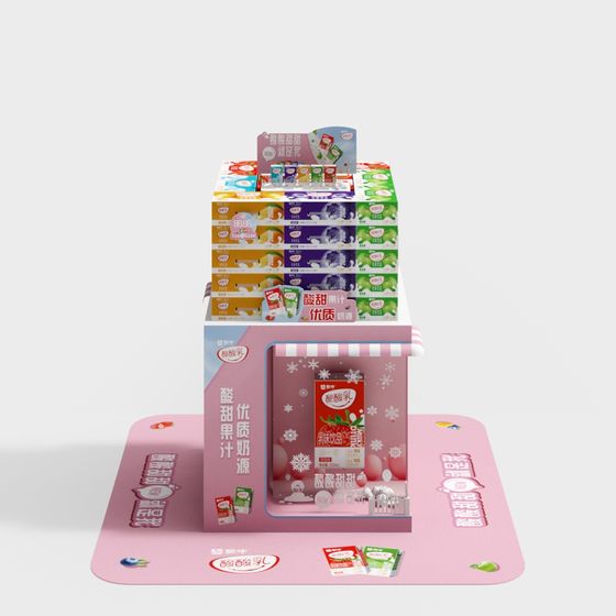 Low Poly Dessert Shop 3D model