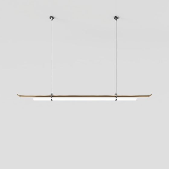 Chandelier moderne simple en bande