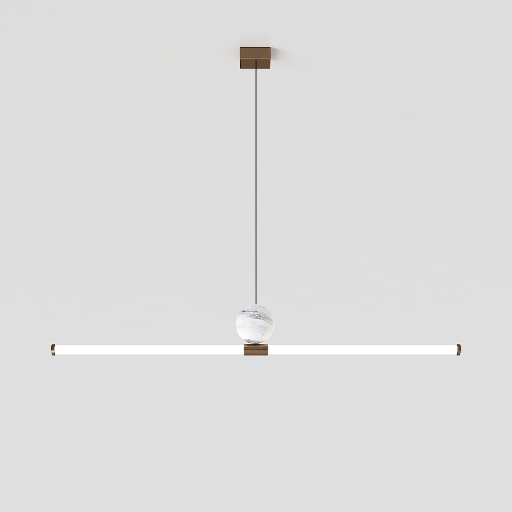 โคมไฟระย้าเส้นตรงแบบเรียบง่ายสไตล์โมเดิร์น