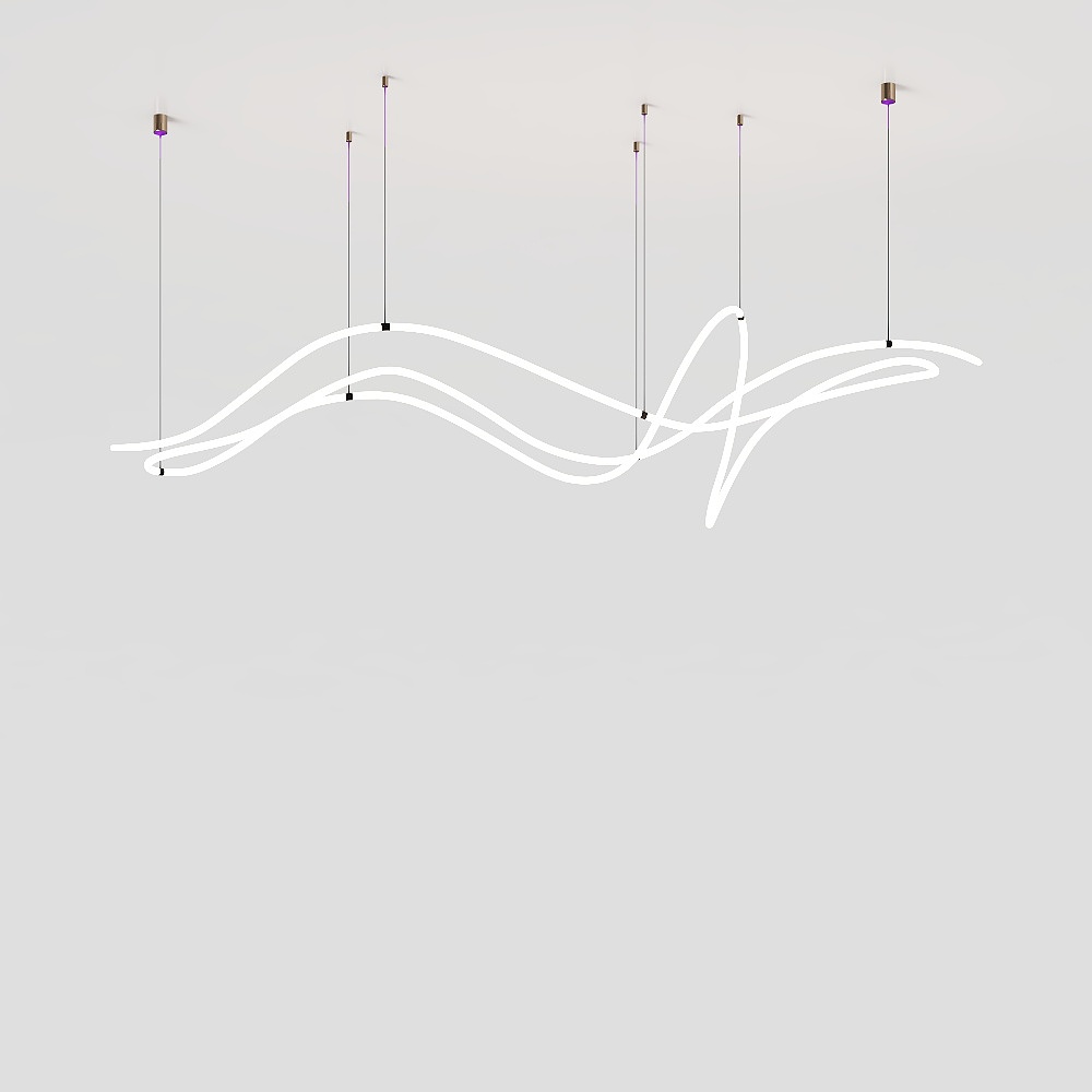 Modern simple linear chandelier