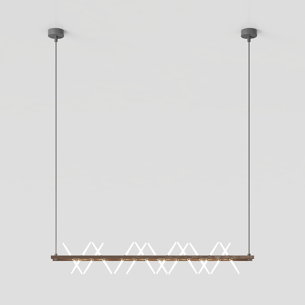 Modern simple linear chandelier