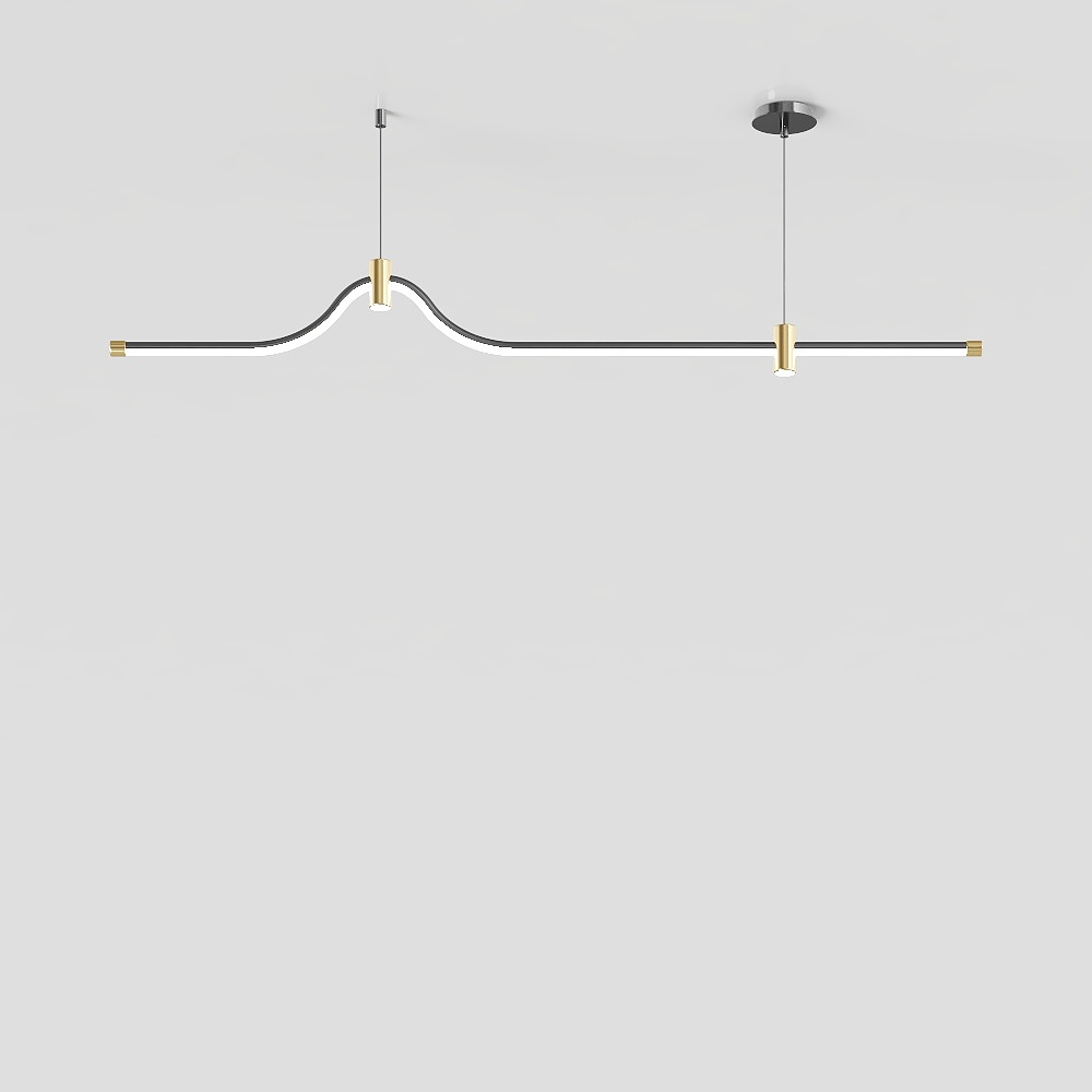 Modern simple linear chandelier