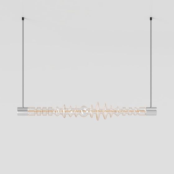 Chic Low-Poly Pendant Light 3D model for Creative Spaces