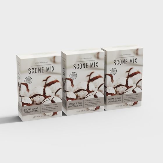 Scone Mix Packaging Box 3D model