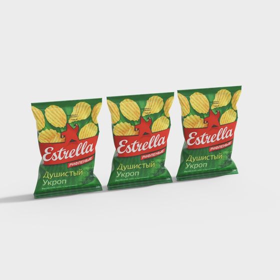 Estrella Vanilla Chips 3D model
