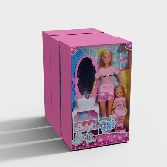 Steffi Love Doll Bathroom Set 3D model