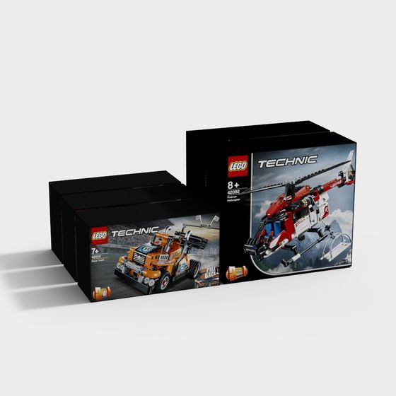 Lego Technic Series Rescue Vehicles 3D model