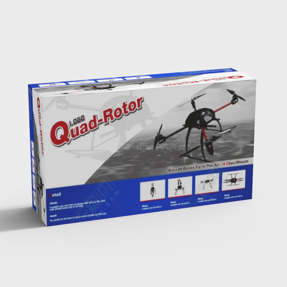 Futuristic Quad-Rotor 3D model