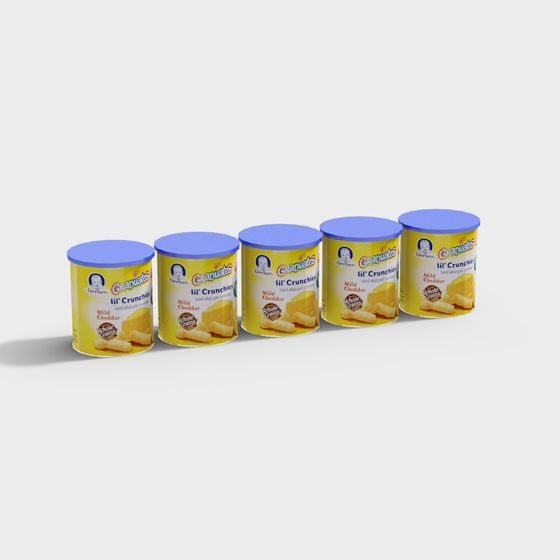 Gerber Graduates lil' Crunchies Jar 3D model