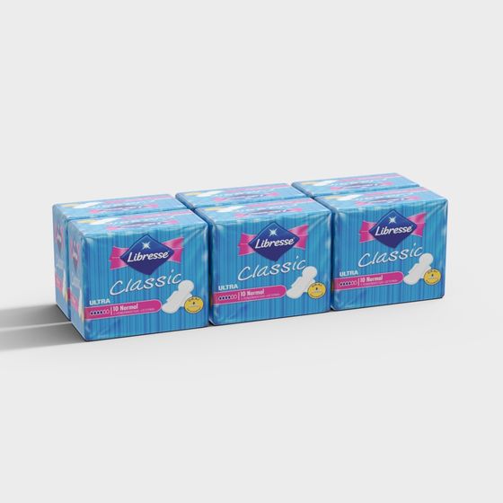 Libresse Classic Sanitary Napkin Packaging 3D Model