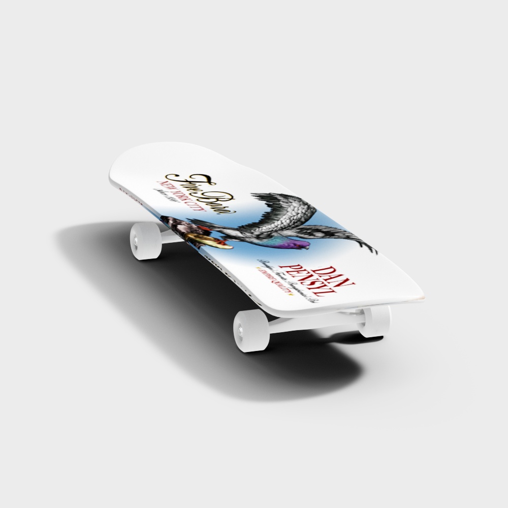 Eagle Skateboard 3D model - Artistic Design