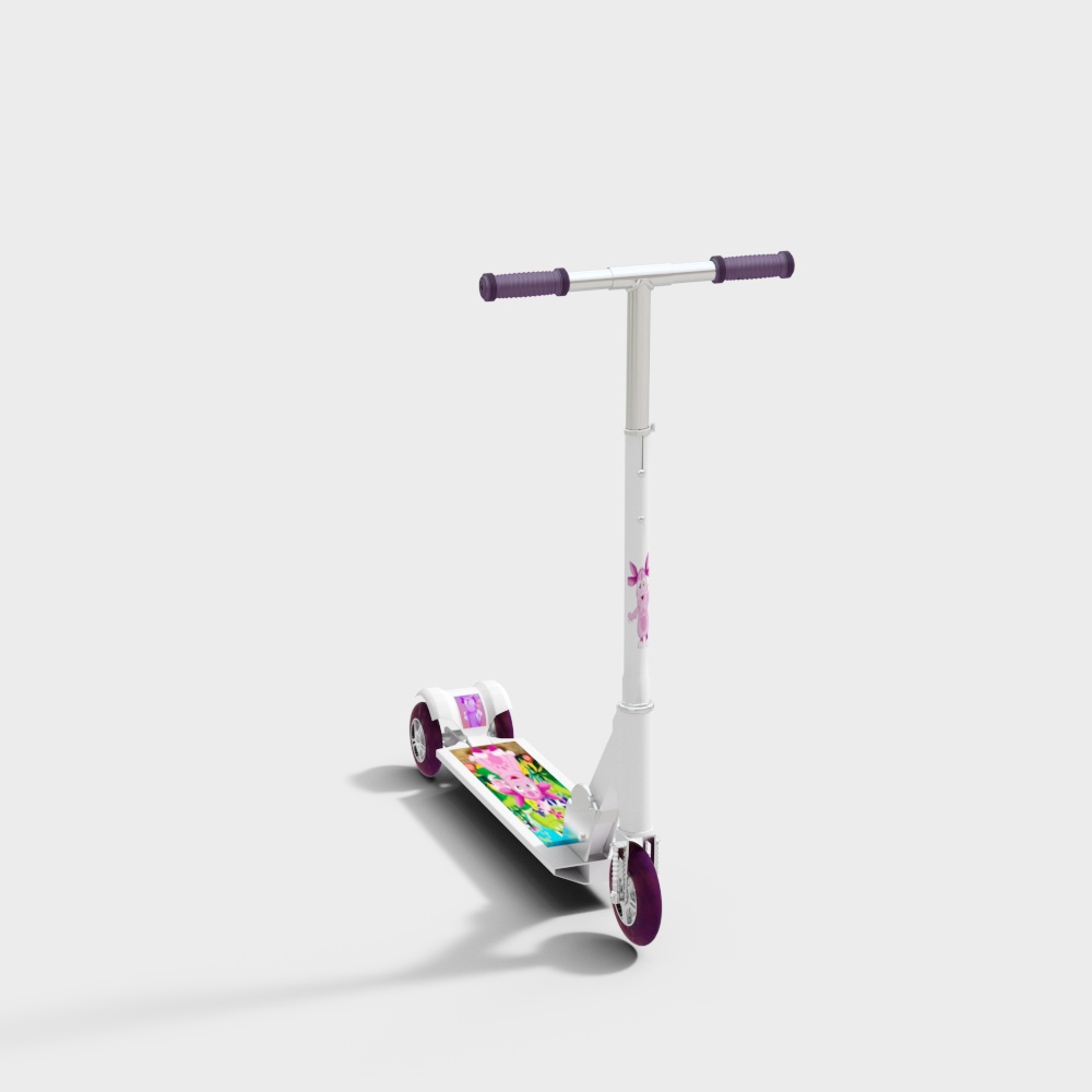 Whimsical Skateboard 3D model