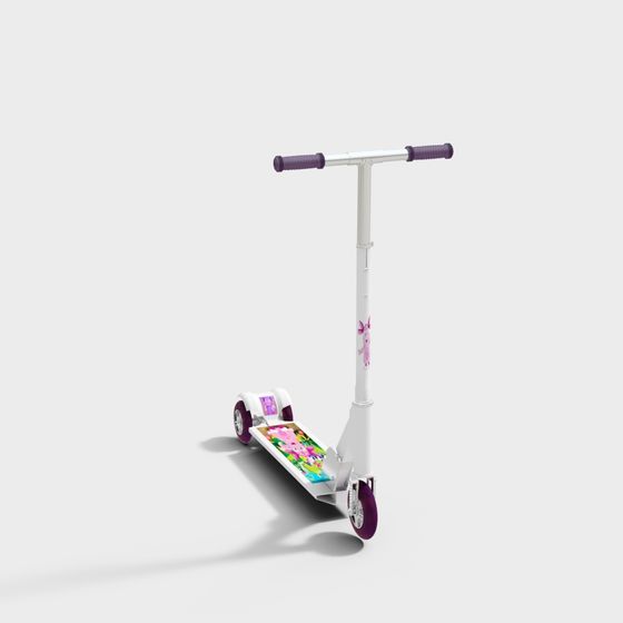 Fun and Colorful Skateboard 3D model for Kids