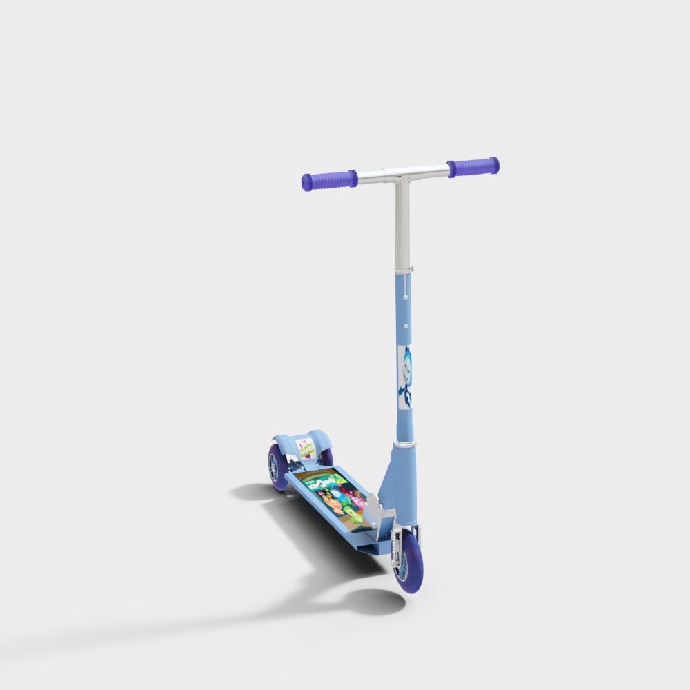 Playful 3D Scooter Model for Creative Projects