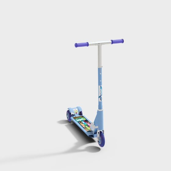 Playful 3D Scooter Model for Creative Projects