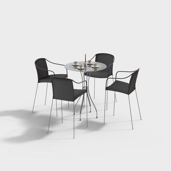 Combinación de mesa y silla al aire libre