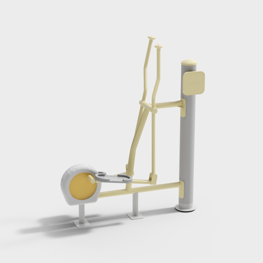 Fitness equipment single elliptical machine